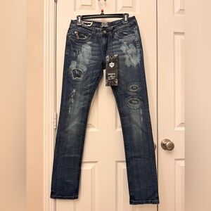 NWT ReRock for Express Y2K Skinny Jeans Size 6